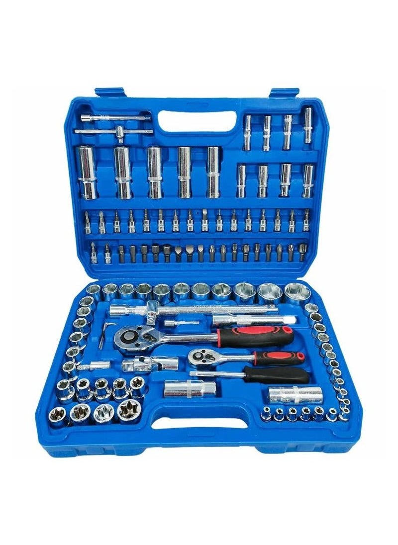 Tools New Tools-108 Pcs Wrench Tool Set Screwdriver Bit Set 1/4 1/2 DR.Socket Bit Set  - Image 2