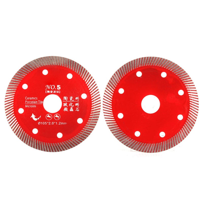Red Diamond Saw Blade: 100% New High-quality Diamond - Sharp Efficient Durable Concrete Cutting Blade for Marble Granite Quartz Artificial Stone Cutting - Image 4