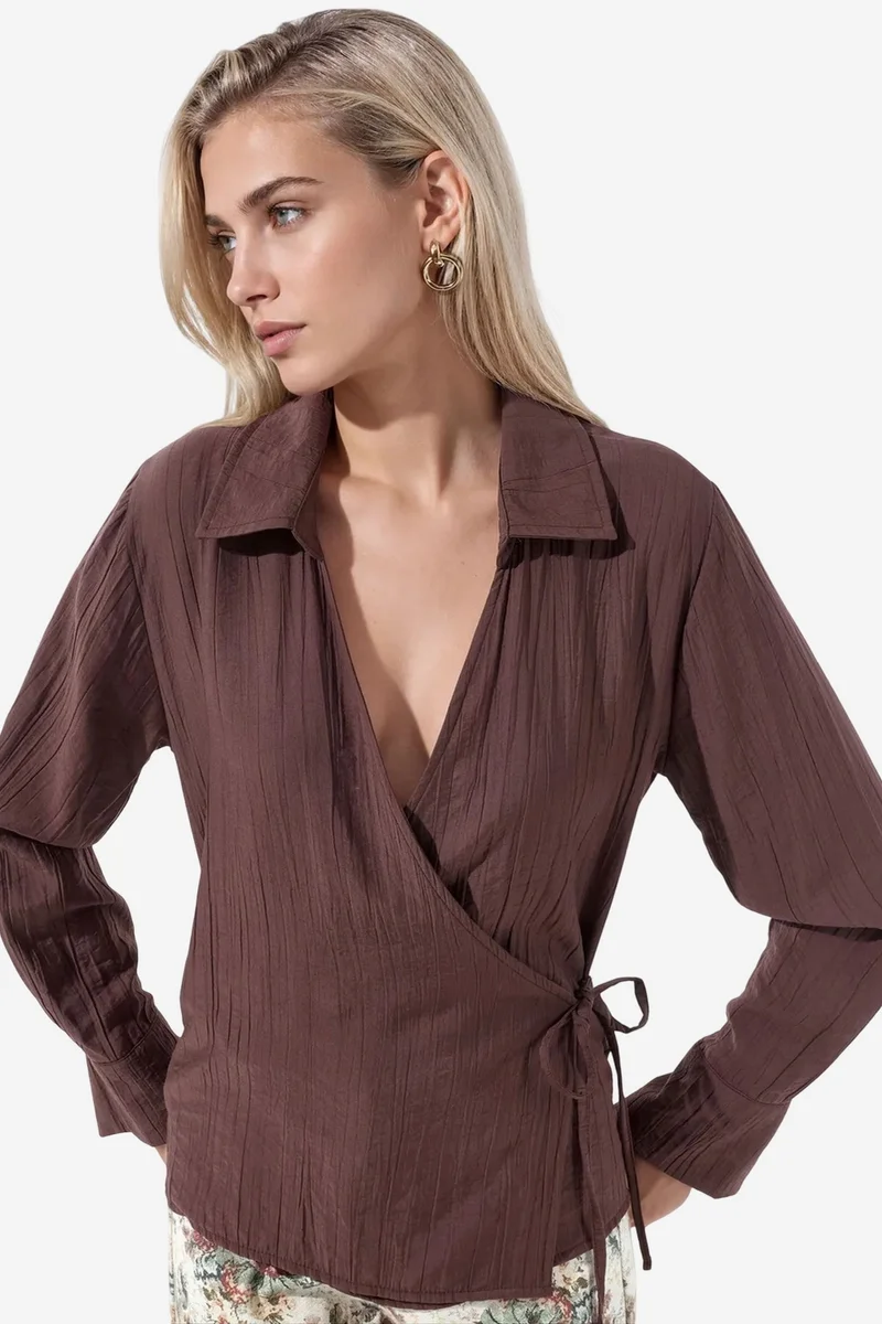 بوسيم BUSEM Women's Shirt Collar Shirt