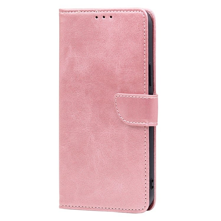 HuHa Case Cover For Motorola Edge 50 Pro 5G Calf Texture Buckle Flip Leather Phone Case(Rose Gold) - Image 2