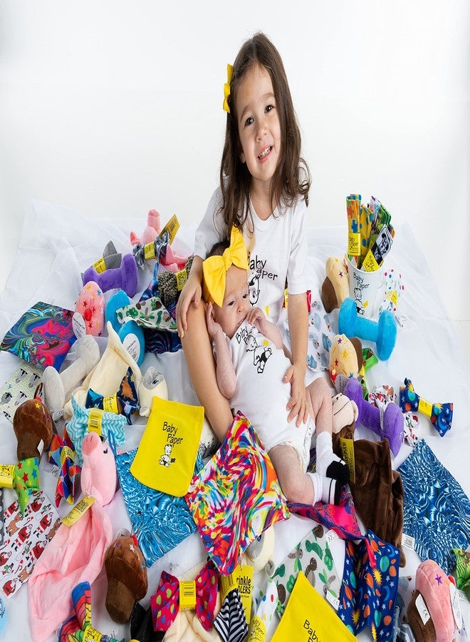 Baby Paper Original Crinkle Teether and Sensory Toy for Babies and Infants | Gray Dot | Non-Toxic, Washable | Great for Baby Showers - Image 4