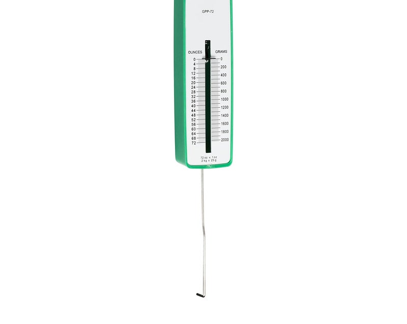 Jonard Tools GPP-72 Polystyrene Push Pull Precision Force Gauge, 0-72oz, 0-2025 Graduation, +/- 1 Accuracy - Image 4