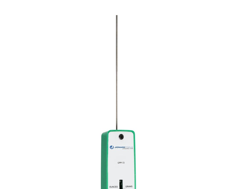 Jonard Tools GPP-72 Polystyrene Push Pull Precision Force Gauge, 0-72oz, 0-2025 Graduation, +/- 1 Accuracy - Image 3