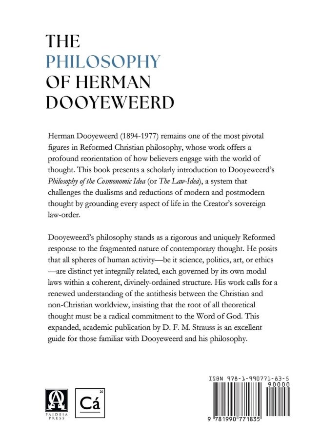 Paideia Press The Philosophy of Herman Dooyeweerd: Expanded Edition  - Image 2