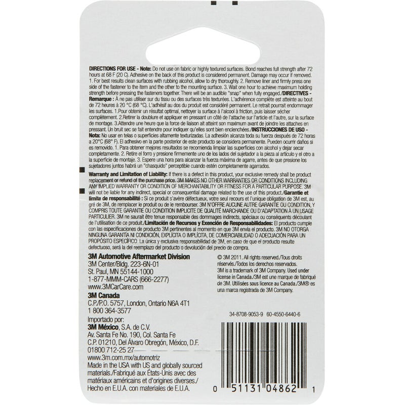 3M Dual Lock Reclosable Fasteners, 04862, 1 in X 1 in, Clear, 4 pcs - Image 4