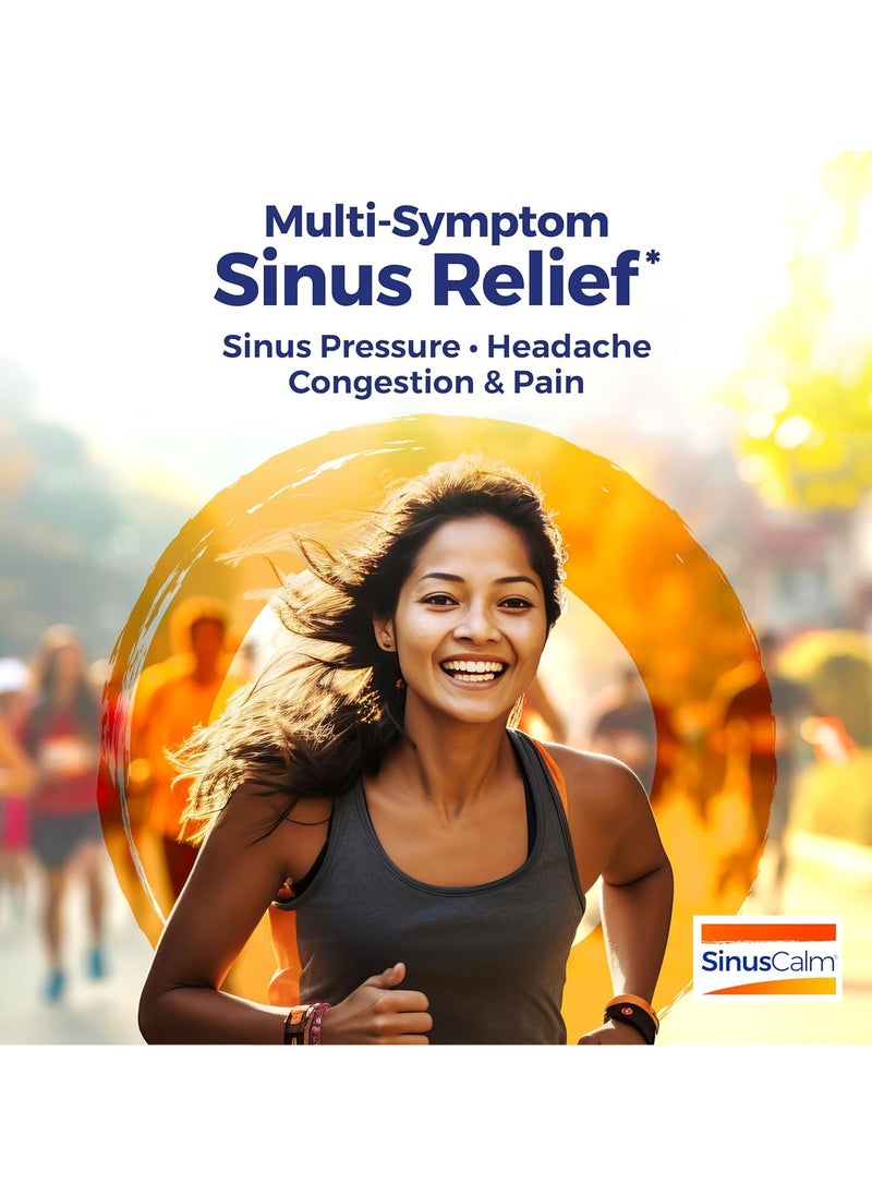 Boiron - SinusCalm Meltaway Tablets - For Sinus Relief, Sinus Pressure, Headache, Congestion & Pain, Year-Round Sinus Relief For Cold & Allergies, Non-Drowsy - 60 Count Unflavored - Image 1