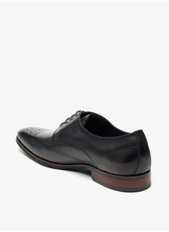 DUCHINI Men's Solid Derby Shoes with Lace-Up Closure  - Image 2