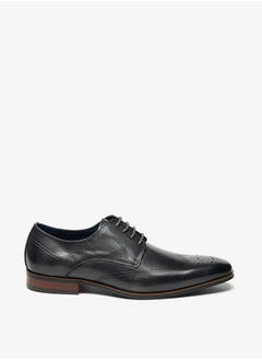 DUCHINI Men's Solid Derby Shoes with Lace-Up Closure  - Image 3