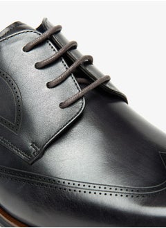 DUCHINI Men's Solid Derby Shoes with Lace-Up Closure  - Image 5