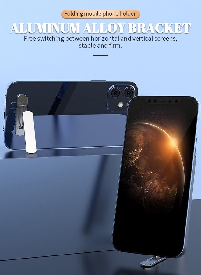 Universal Cell Phone Kickstand Desk Phone Holder Phone Grip 0-180° Free Folding Angle Adjustment Suitable for All Smartphones, Tablets - Image 5