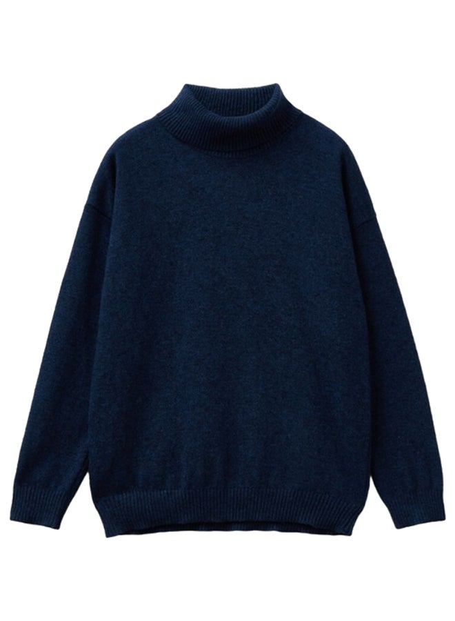Benetton TURTLENECK SWEATER IN CASHMERE AND WOOL BLEND 
