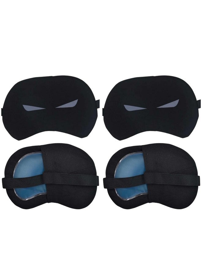 Samtrish Eye Mask with Cooling Gel Pack – Superhero Style Sleep Mask for Puffy Eyes, Dryness, Wrinkles – Hot & Cold Therapy, Soft Eye-Friendly Fabric, Adjustable Elastic Strap. | Pack of 2 - Image 1