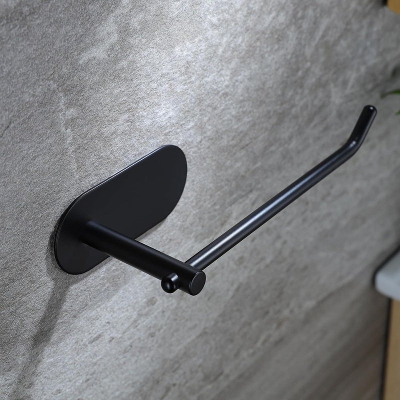 SUNTECH Hand Towel Holder - Black Towel Ring for Bathroom, Adhesive Towel Bar for Organizing Towels, 6 3/10 Inch Hand Towel Rack, Stainless Steel - Image 5
