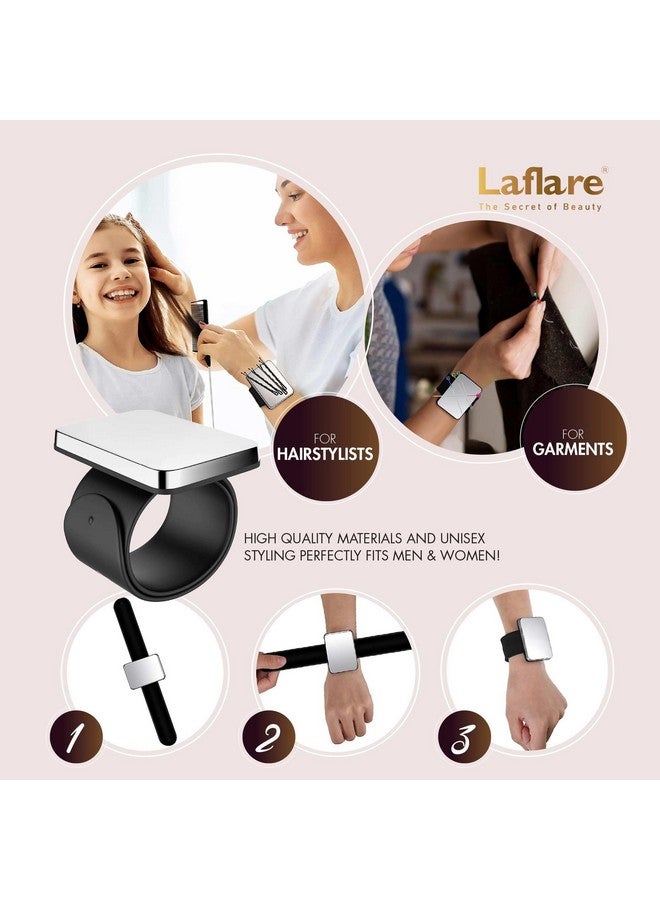 لافلير حامل ضفائر للشعر مع مجموعة أمشاط وسوار جل ضفائر ومشبك شعر، حامل شعر (حامل وصلات شعر مع 60 مشبكًا) مع إكسسوارات ضفائر الشعر (مجموعة ألوان خشبية 4) - Image 3