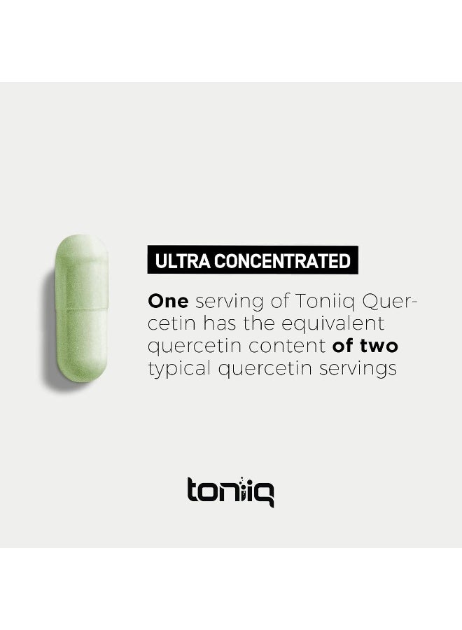 Toniiq Ultra High Purity Quercetin Capsules - 95%+ Highly Purified and Bioavailable - 1000mg Per Serving - 240 Capsules Quercetin Supplement - Image 5