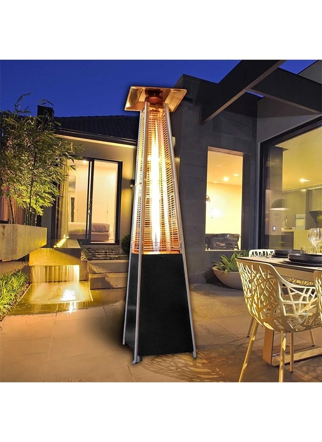 TOSCANA U - Outdoor gas fireplace and heater with quartz glass tube for outdoor patio, gardens and restaurants - Image 1