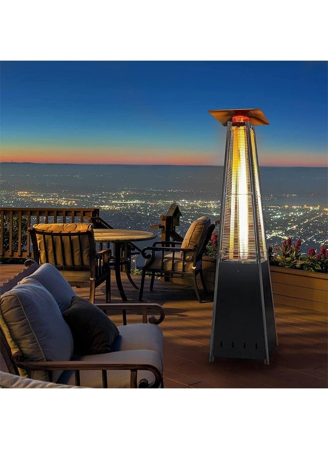TOSCANA U - Outdoor gas fireplace and heater with quartz glass tube for outdoor patio, gardens and restaurants - Image 1