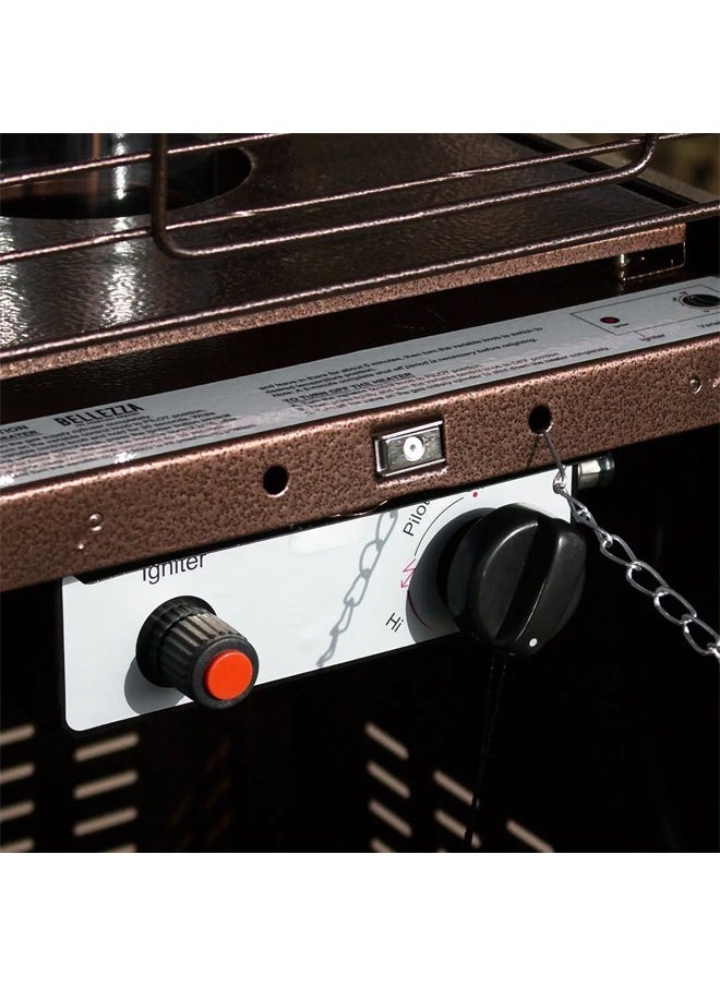 TOSCANA U - Outdoor gas fireplace and heater with quartz glass tube for outdoor patio, gardens and restaurants - Image 1