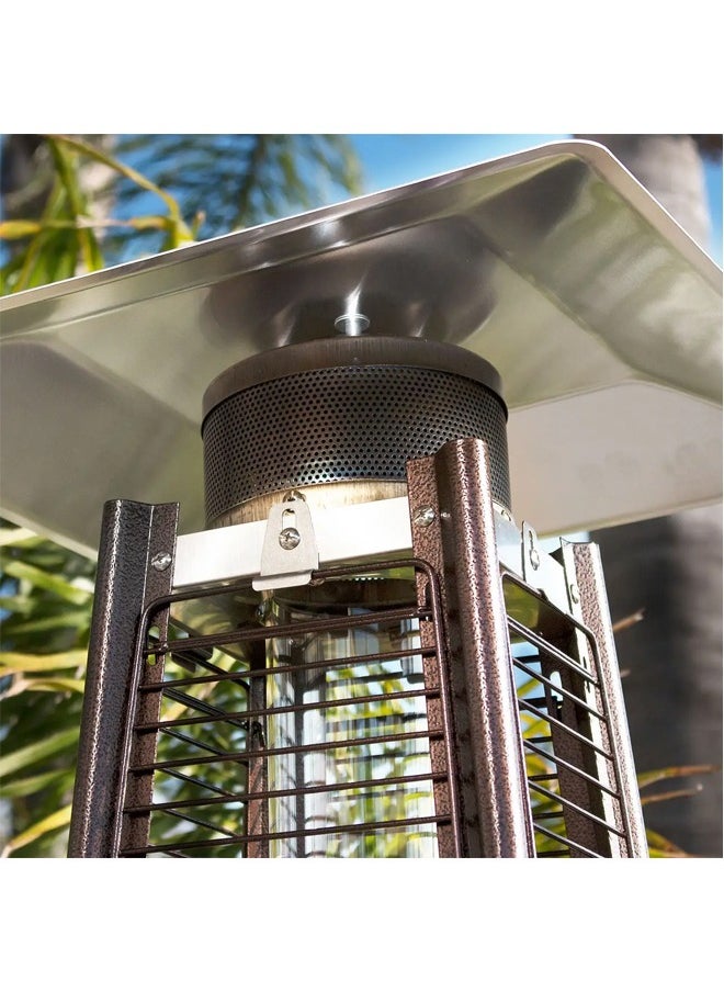 TOSCANA U - Outdoor gas fireplace and heater with quartz glass tube for outdoor patio, gardens and restaurants - Image 1