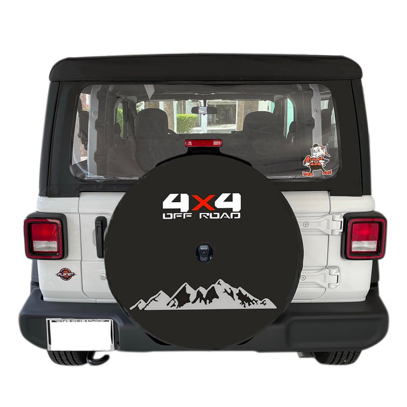 Tribones for Toyota Jeep Spare Tire Cover with Camera Hole Position Holder Not Blocking Camera Spare Wheel Protector for JL Wrangler Tire Cover Protector XL 28570R17 25570R18