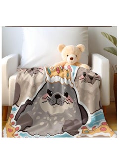 General Children's or student cartoon flannel thin blanket (warm and comfortable, suitable for sleep, games) 100cm*150cm  - Image 4