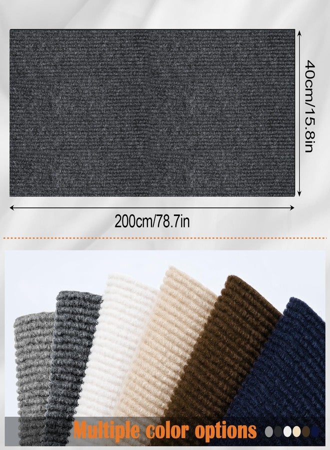 Inchoco Couch Protector from Cat Claws - 78.7" x 15.8" Trimmable Self-Adhesive Cats Claws Scratch Pads, Cat DIY Climbing Cats Scratch Mat Tree Replacement Indoor (Dark Gray) - Image 2