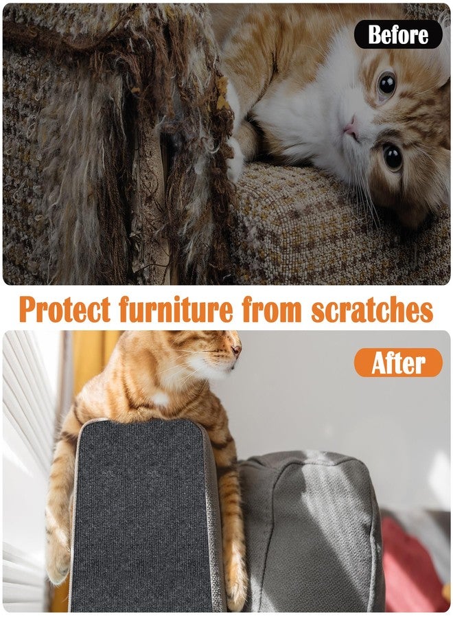 Inchoco Couch Protector from Cat Claws - 78.7" x 15.8" Trimmable Self-Adhesive Cats Claws Scratch Pads, Cat DIY Climbing Cats Scratch Mat Tree Replacement Indoor (Dark Gray) - Image 4
