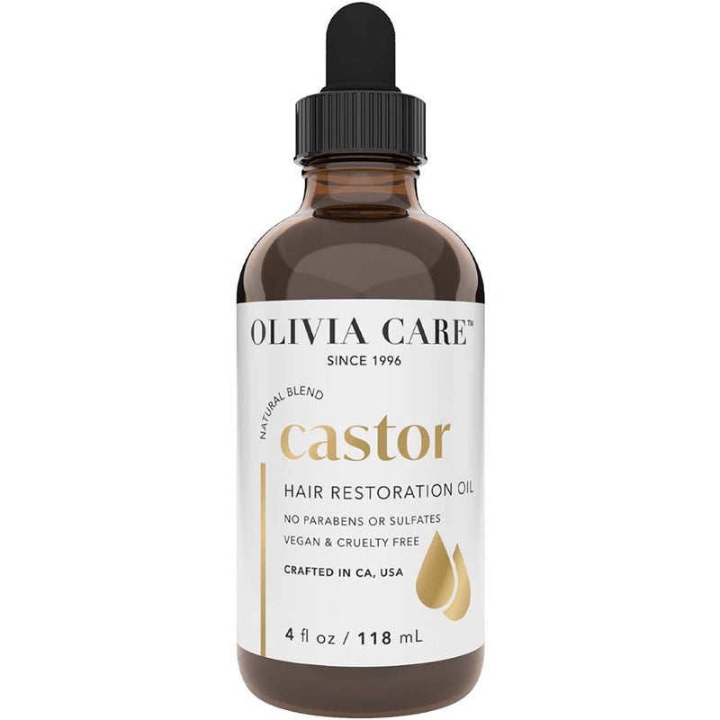 Olivia Care Castor Hair Oil  Made With All Natural Ingredients  Provides Balanced Restoration Shine  Strength Clean  Simple Treatment to Support Strengthen Hair