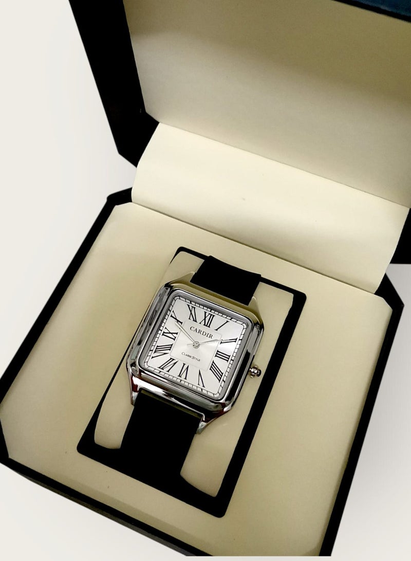 CARDIR Modern Cardir watch with a rubber strap and a transparent dial with a modern design of Latin letters  - Image 2