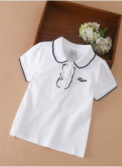 KUYEEBEAR KUYEEBEAR Summer Short Sleeve Polo Shirt for Girls  - Image 1