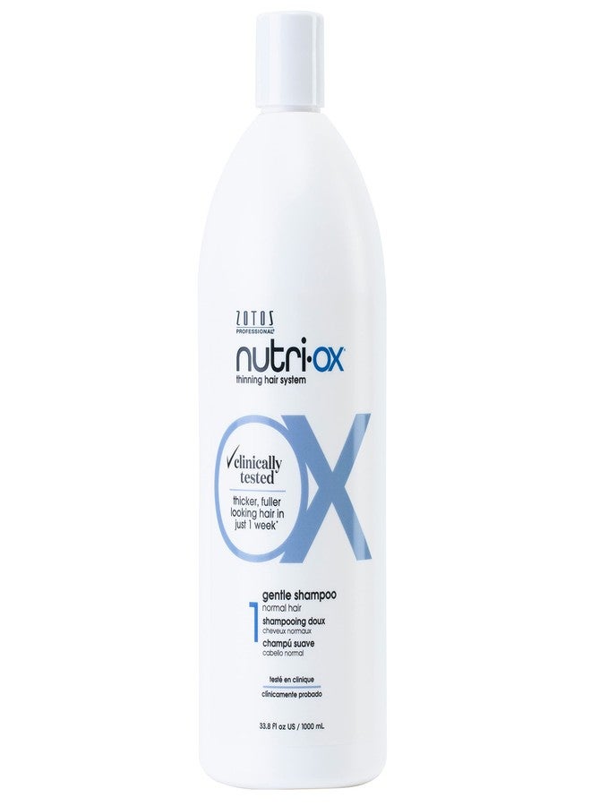 NUTRI-OX Gentle Shampoo Normal for Thinning Hair | Thicker, Fuller-Looking Hair | Clinically & Dermatologically Tested | Peppermint | Color-Safe | 33.8 Fl Oz - Image 1