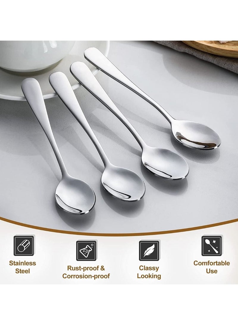 Espresso Spoons 4 Inches Stainless Steel Mini Coffee Spoons Set of 12