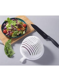 Salad Cutter Bowl,Salad Chopper Easy Salad Maker, Veggie Choppers and Dicers,Veggie Chopper,Multi-functional Fast Salad Cutter Bowl Safe and Non-toxic Food Grade Bpa Free Material