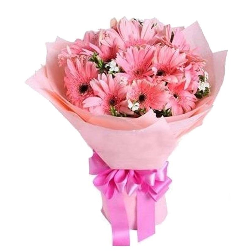 EG2i Pink Gerbera in Love for Birthday Anniversary valentine Mothers day womans day gifts same day delivery - Image 1