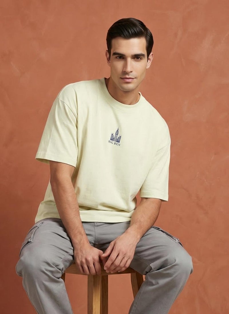 NOBERO Men Oversized Graphic Printed T-shirt - Image 2