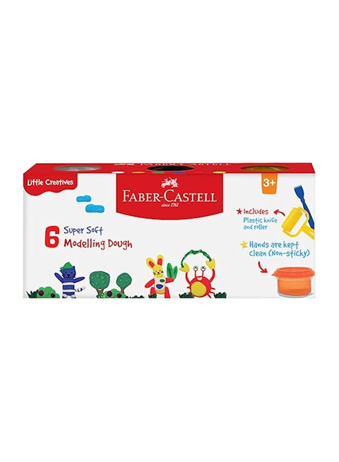 FABER-CASTELL مجموعة عجين النمذجة الصغيرة 6x50جرام - Image 3