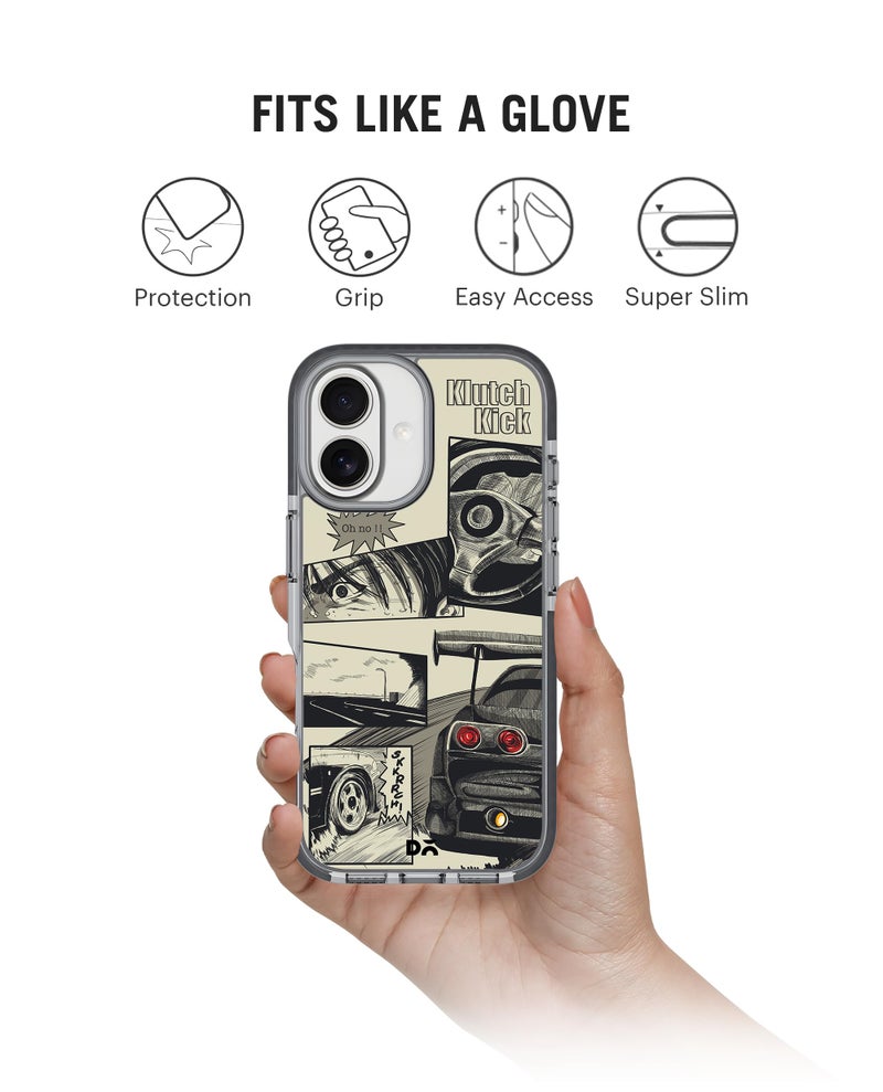 DailyObjects Case for iPhone 17 Compatible with Mag-Safe Wireless Charging, Stride 2.0 K3 The Drift Saga Slim Shockproof Back Cover with Inner Magnetic Ring - Image 2