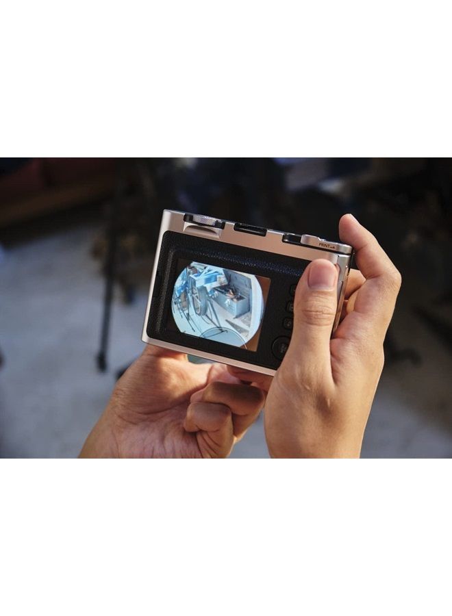 Instax Mini EVO 2-in-1 Instant Photo Camera and Printer with with 2.7 inch LCD Screen, 10 Lens and 10 Film Effects, Mini Film Format 