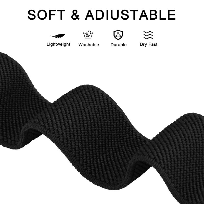 3 Pack Soft Adjustable Nylon Bands for Samsung Galaxy Fit 3 - Image 3