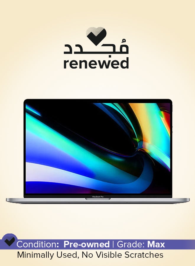 Renewed - Macbook Pro (2019) A2141 Touch Bar Laptop 16-Inch Display,Intel Core i7 Processor/8th Gen/32GB RAM/1TB SSD/4GB Radeon Pro 5300M Graphics English Space Grey
