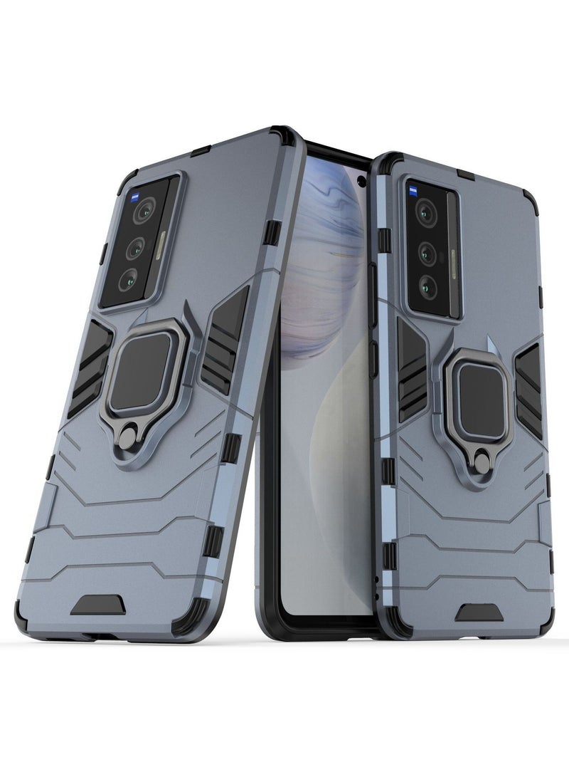 Blue protective cover with ring bracket For Vivo - Image 1
