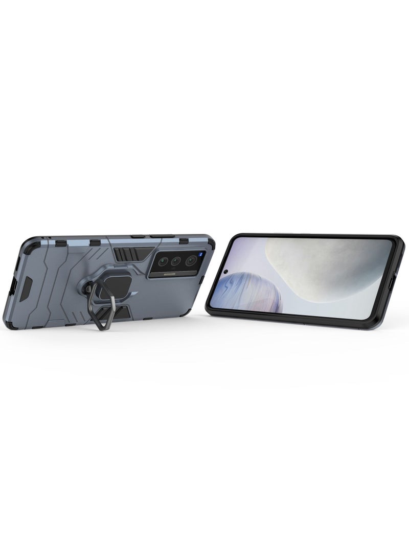 Blue protective cover with ring bracket For Vivo - Image 3