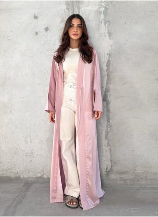 Stylish Pink Satin Soft Long Robe Dress Abaya - pzsku/Z78D79A5BF582B69AEE64Z/45/_/1720620059/08b13e96-cc1f-4c9c-8ab0-101a275f63e6