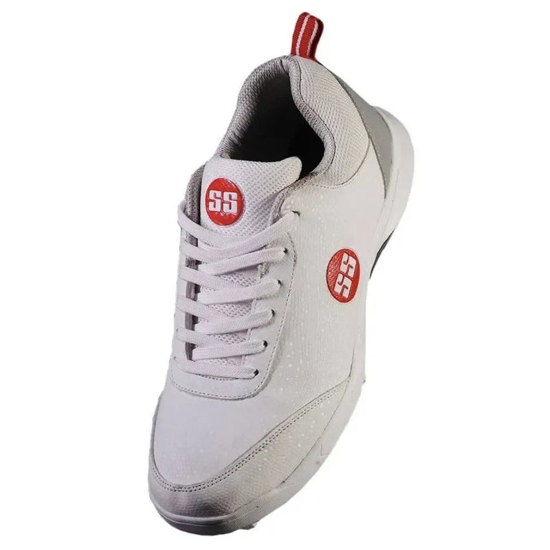 SS Slasher White/Grey/Red Cricket Shoes, UK 10 / EU 44 - Image 1
