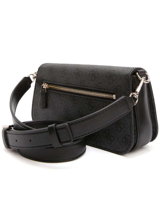 Guess Women’s Coal Black Shoulder Bag HWESG951320 – Sleek Leather Design - Image 3