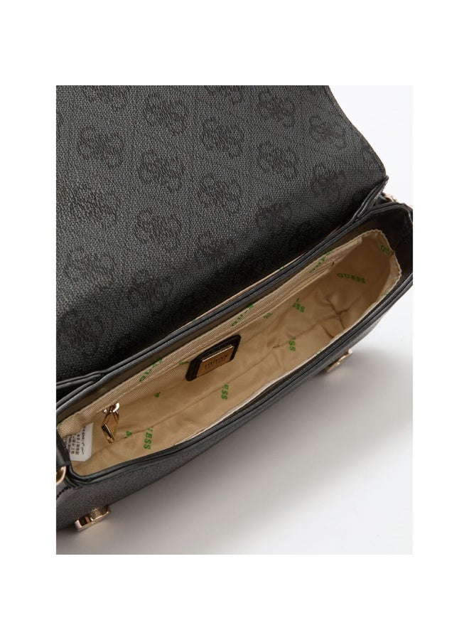 Guess Women’s Coal Black Shoulder Bag HWESG951320 – Sleek Leather Design - Image 5