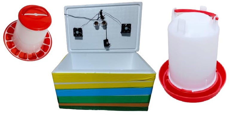 HUMBE&CO - Save Trees, Save Earth HUMBE&CO-100 egg incubator double holderSTC-3028 and 1 feeder 1 drinker free - Image 1