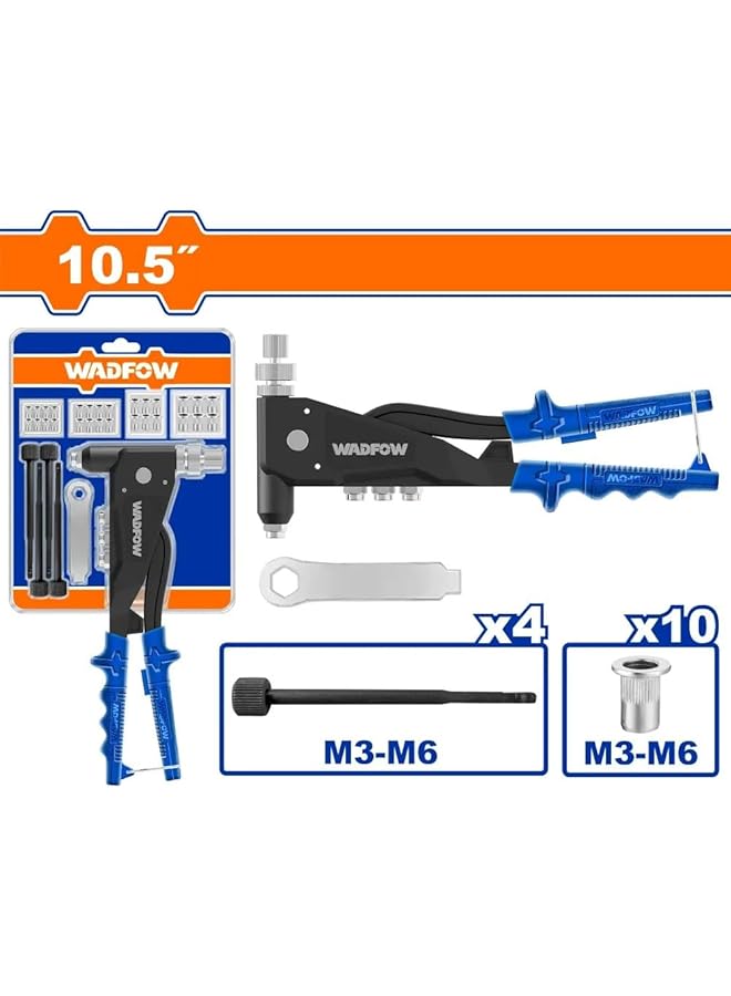 WADFOW 10.5 Inch Rivet Nut Gun Kit - Image 2