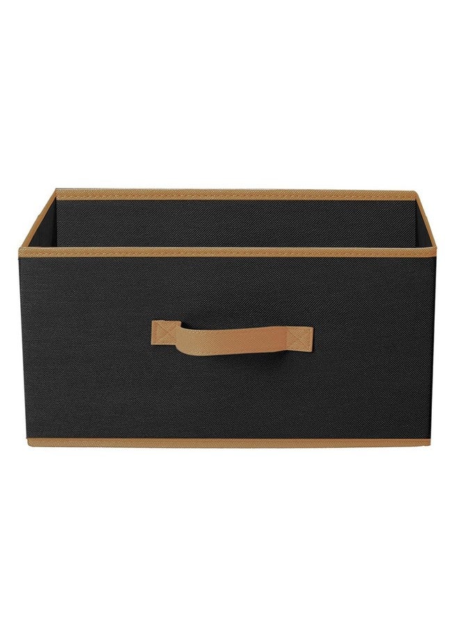 Kuber Industries (Set of 3) Foldable Organisers Storage Box for Clothes | Dress Organizer & Cubbies Storage Cubes for Innerwear | Undergarments | Socks | Jeans | Books Arranging Utility Box (Black) - Image 3