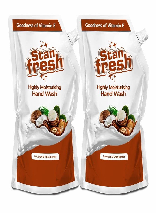 Stanfresh | Highly Moisturising | Hand Wash | Soft On Hands | Coconut & Shea Butter | 750ml (Pack Of 2) - Image 2